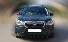 Subaru Forester 2013-2018 гг. Кенгурятник WT003 Черный Нержавейка фото 4