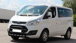 Ford Custom 2013-2022 гг. Кенгурятник WT003 Черный Нержавейка фото 1