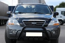 Kia Sorento I BL 2002-2009 гг. Кенгурятник WT003 Black-2 (нерж. сталь) фото 3