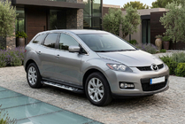 Mazda CX-7 2006-2012 гг. Боковые Подножки Sunrise (2 шт., Алюминий) фото 1