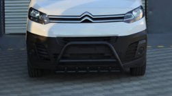 Fiat Scudo 2022- гг. Кенгурятник WT003 Черный Нержавейка фото 4