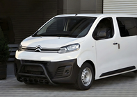 Fiat Scudo 2022- гг. Кенгурятник WT003 Черный Нержавейка фото 3