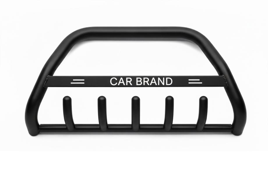 Volkswagen T5 Caravelle 2004-2010 гг. Кенгурятник WT004 Черный (Нержавейка) Image