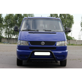 Кенгурятник WT003 Черный (Нержавеющая сталь) Volkswagen T4 Transporter 1990-2003 гг. фото 4