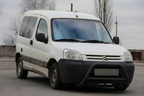 Citroen Berlingo 1996-2008 гг. Кенгурятник WT003 Black (нерж) фото 1