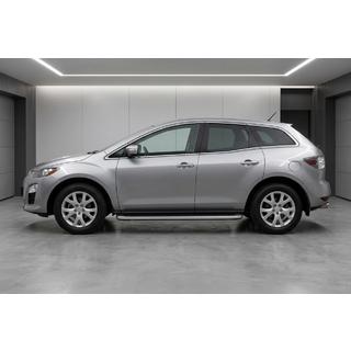 Боковые Подножки Tayga Grey (2 шт., Алюминий) Mazda CX-7 2006-2012 гг. фото 1