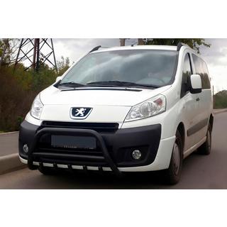 Кенгурятник WT003 Black (нерж) Citroen Jumpy 2007-2017 гг. фото 1