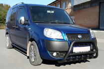 Fiat Doblo I 2001-2005 гг. Кенгурятник WT003 Black (чорний) фото 1