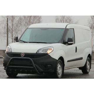 Кенгурятник WT003 Black (нерж.) Fiat Doblo II 2010-2022 гг. фото 3