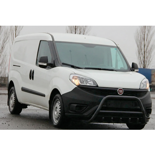 Кенгурятник WT003 Black (нерж.) Fiat Doblo II 2010-2022 гг. фото 4