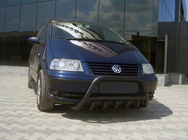 Ford Galaxy 1995-2006 гг. Кенгурятник WT003 Black (нерж) фото 3