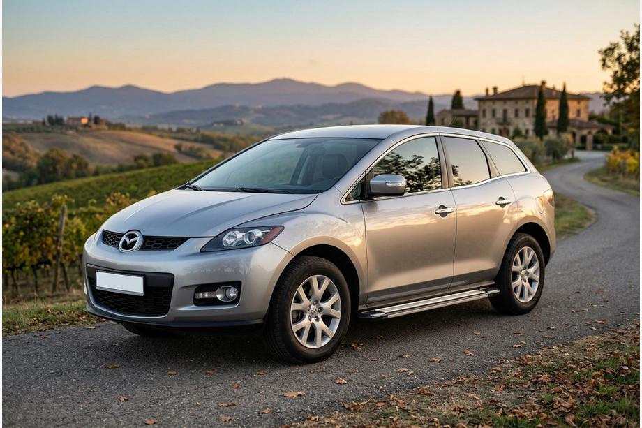 Mazda CX-7 2006-2012 гг. Боковые Подножки Rainbow (2 шт., Алюминий) Image