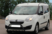 Opel Combo 2012-2018 гг. Кенгурятник WT003 Black (нерж) фото 1