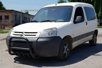 Peugeot Partner 1996-2008 гг. Кенгурятник WT003 Black (нерж) фото 1