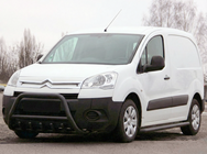 Peugeot Partner Tepee 2008-2018 гг. Кенгурятник WT003 Black (нерж) фото 1