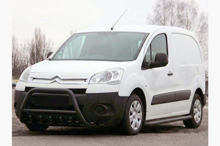 Peugeot Partner Tepee 2008-2018 гг. Кенгурятник WT003 Black (нерж) Image