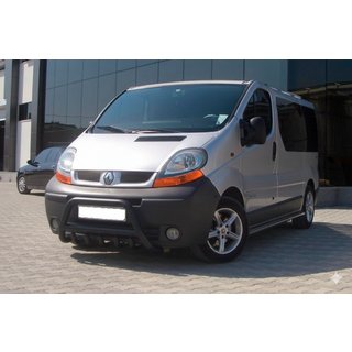 Кенгурятник WT003 Черный (Нержавеющая сталь) Opel Vivaro 2001–2015 гг. фото 3