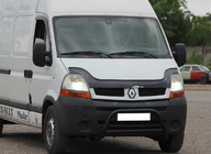 Renault Master 1998-2010 гг. Передняя дуга WT003 Черная (нерж. сталь) фото 4