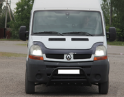 Renault Master 1998-2010 гг. Передняя дуга WT003 Черная (нерж. сталь) фото 3