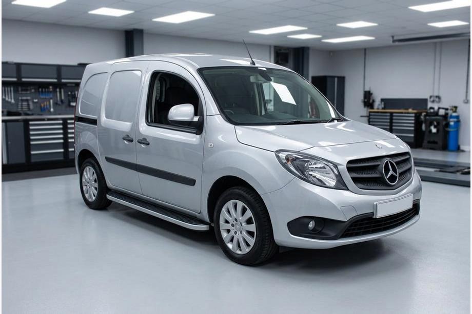 Mercedes Citan 2013-2021 гг. Боковые Подножки Tayga (2 шт., Алюминий) Фото 1