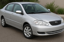 Toyota Corolla 2002-2007 гг. Накладки на Зеркала 2002-2005 (2 шт, пластик) фото 1