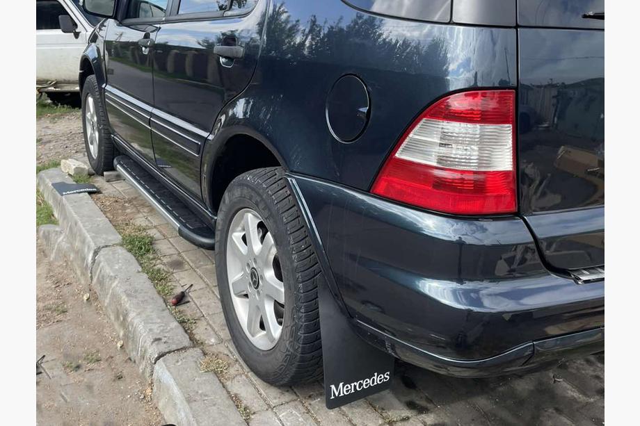 Mercedes ML W163 1997-2005 гг. Боковые Подножки Duru (2 шт., Алюминий) Image