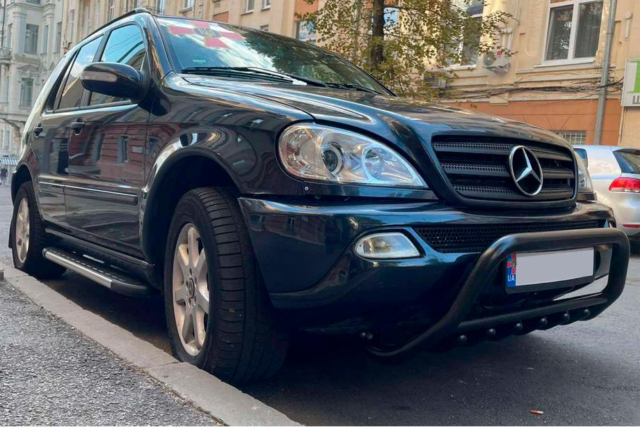 Mercedes ML W163 1997-2005 гг. Боковые Подножки Duru (2 шт., Алюминий) Фото 4