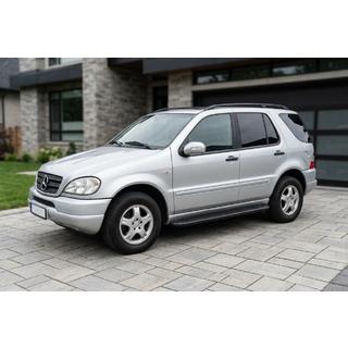 Боковые пороги Bosphorus Black (2 шт., алюминий) Mercedes ML W163 1997-2005 гг. фото 1