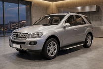 Mercedes ML W164 2005-2011 гг. Боковые Подножки Duru (2 шт., Алюминий) фото 1