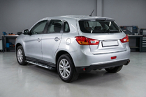 Mitsubishi ASX 2010-2023 гг. Боковые Подножки Sunrise (2 шт., Алюминий) фото 1