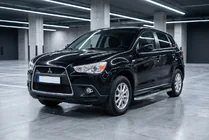 Mitsubishi ASX 2010-2023 гг. Боковые Подножки Maydos V1 (2 шт., Алюминий и Нержавейка) фото 1