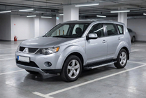 Mitsubishi Outlander 2006-2012 гг. Боковые пороги RedLine V1 (2 шт., алюминий) фото 1