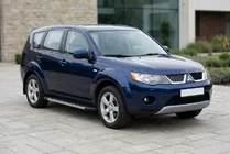Mitsubishi Outlander 2006-2012 гг. Боковые Подножки Duru (2 шт., Алюминий) фото 1