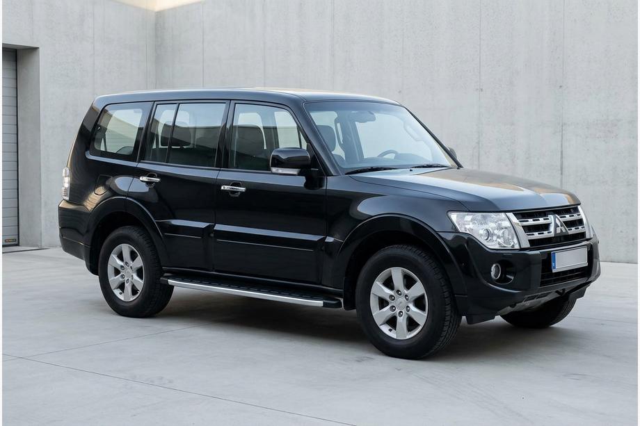 Mitsubishi Pajero Wagon IV 2006-2021 гг. Боковые Подножки Fullmond (2 шт, алюминий) Image