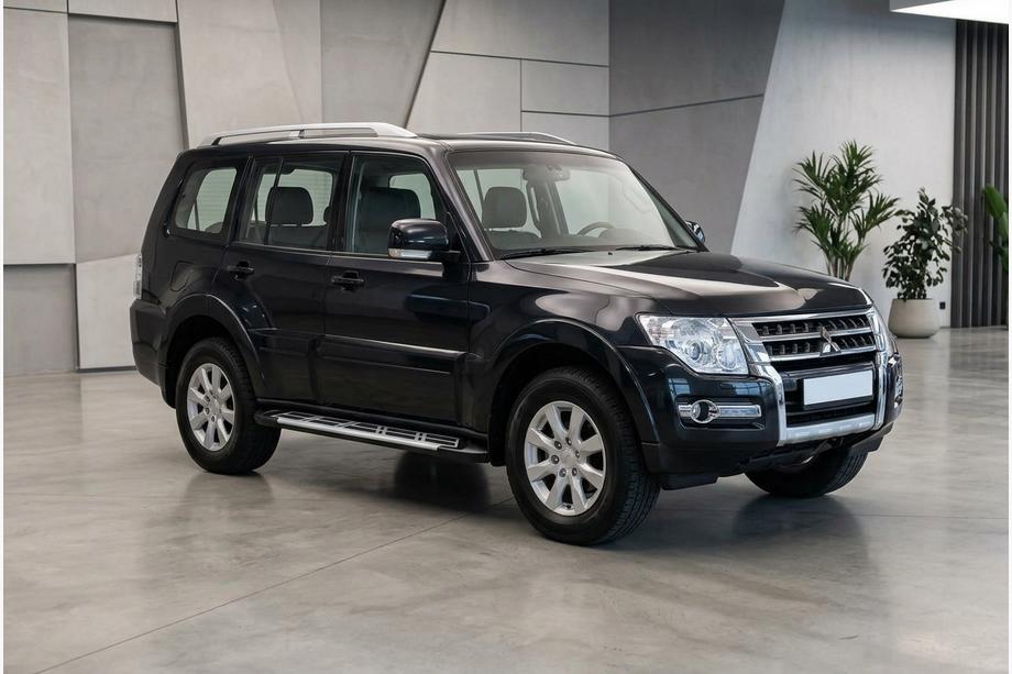 Mitsubishi Pajero Wagon IV 2006-2021 гг. Боковые Подножки Sunrise (2 шт., Алюминий) Фото 1