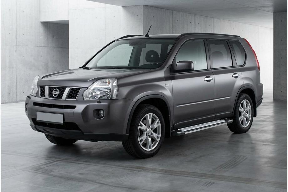 Nissan X-trail T31 2007-2014 гг. Боковые Подножки Rainbow (2 шт., Алюминий) Image