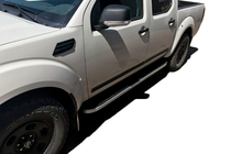 Nissan Navara 2006-2015 гг. Боковые Подножки Tayga (2 шт., Алюминий) фото 5