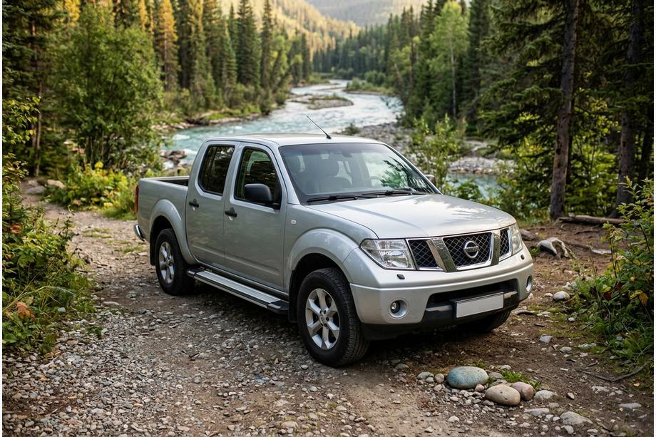 Nissan Navara 2006-2015 гг. Боковые Подножки Rainbow (2 шт., Алюминий) Image