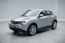 Nissan Juke 2010-2019 гг. Боковые Подножки Allmond Black (2 шт., Алюминий) фото 1