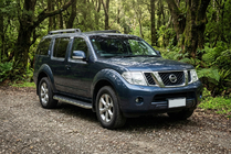 Nissan Pathfinder R51 2005-2014 гг. Боковые Подножки Maydos V1 (2 шт., Алюминий и Нержавейка) фото 1