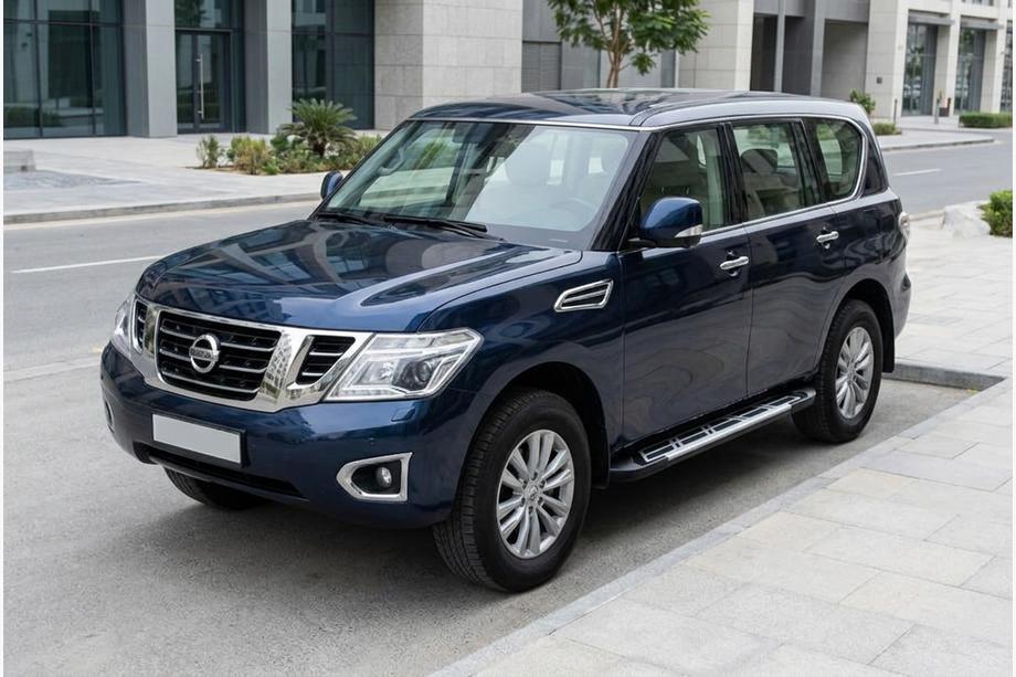 Nissan Patrol Y62 2010-2024 гг. Боковые Подножки Sunrise (2 шт., Алюминий) Фото 1