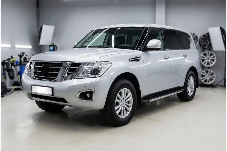 Nissan Patrol Y62 2010-2024 гг. Боковые Подножки Duru (2 шт., Алюминий) Фото 1