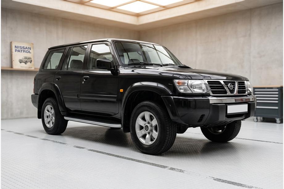 Nissan Patrol Y61 1997-2011 гг. Боковые Подножки Tayga (2 шт., Алюминий) Image