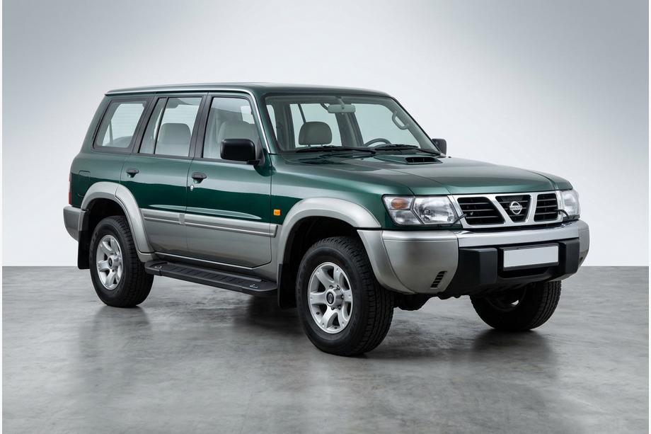 Nissan Patrol Y61 1997-2011 гг. Боковые Подножки RedLine Black (2 шт., Алюминий) Image