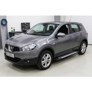 Боковые Подножки Line (2 шт., Алюминий) Nissan Qashqai 2010-2014 гг. фото 1
