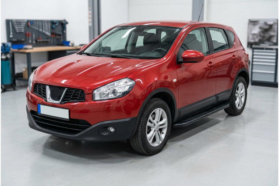 Nissan Qashqai 2010-2014 гг. Боковые пороги Bosphorus Black (2 шт., алюминий) Длинная База Фото 1