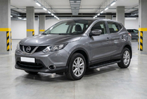 Nissan Qashqai 2014-2021 гг. Боковые пороги Bosphorus Black (2 шт., алюминий) фото 1
