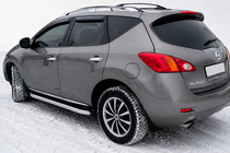 Nissan Murano 2008-2014 гг. Боковые пороги Fullmond (2 шт., алюминий) фото 1