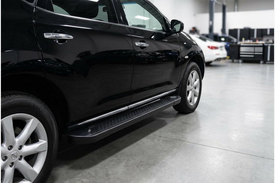 Nissan Murano 2008-2014 гг. Боковые Подножки Allmond Black (2 шт., Алюминий) Image