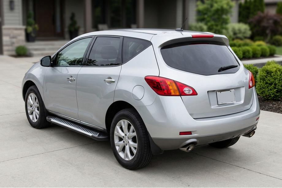 Nissan Murano 2008-2014 гг. Боковые Подножки Line (2 шт., Алюминий) Image